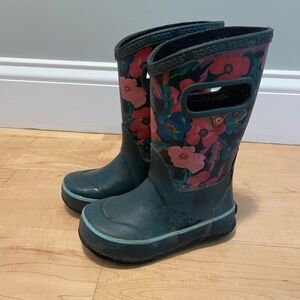 Floral Kids Rain Boots